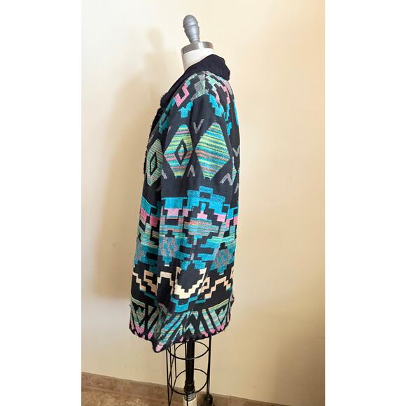 Cedar Canyon Southwestern Aztec Jacket Women’s Small Cotton Boho Vintage - Picture 3 of 6